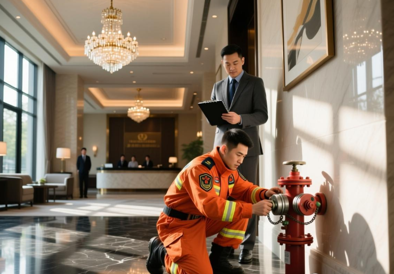 新世界公司酒店现场大厅